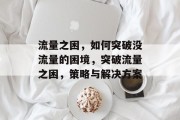 流量之困，如何突破没流量的困境，突破流量之困，策略与解决方案
