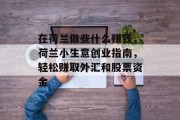 在荷兰做些什么赚钱,荷兰小生意创业指南,轻松赚取外汇和股票资金 在荷兰做些什么赚钱,荷兰小生意创业指南,轻松赚取外汇和股票资金