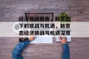 经济新闻聚焦，新常态下的挑战与机遇，新常态经济挑战与机遇深度解析