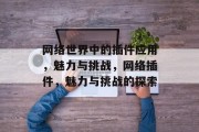 网络世界中的插件应用,魅力与挑战,网络插件,魅力与挑战的探索 网络世界中的插件应用,魅力与挑战,网络插件,魅力与挑战的探索