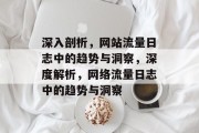 深入剖析,网站流量日志中的趋势与洞察,深度解析,网络流量日志中的趋势与洞察 深入剖析,网站流量日志中的趋势与洞察,深度解析,网络流量日志中的趋势与洞察