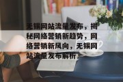无锡网站流量发布，揭秘网络营销新趋势，网络营销新风向，无锡网站流量发布解析