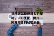 揭秘网站快速排名的秘籍，SEO优化，提升网站排名的秘密武器