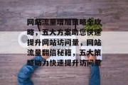 网站流量增加策略全攻略，五大方案助您快速提升网站访问量，网站流量翻倍秘籍，五大策略助力快速提升访问量