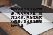 网站流量统计工具大盘点，助力网站优化，提升访问量，网站流量优化利器，盘点高效流量统计工具
