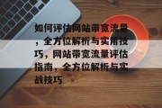 如何评估网站带宽流量，全方位解析与实用技巧，网站带宽流量评估指南，全方位解析与实战技巧