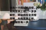 创办一个网站的流程，从构思到上线，一步步解析，网站创办全流程攻略，从构思到上线，详细解析每一步