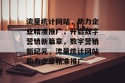 流量统计网站，助力企业精准推广，开启数字营销新篇章，数字营销新纪元，流量统计网站助力企业精准推广
