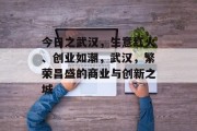 今日之武汉,生意红火、创业如潮,武汉,繁荣昌盛的商业与创新之城 今日之武汉,生意红火、创业如潮,武汉,繁荣昌盛的商业与创新之城