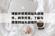理解并使用网站头部插件,网页开发,了解与使用网站头部插件 理解并使用网站头部插件,网页开发,了解与使用网站头部插件