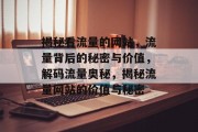 揭秘看流量的网站，流量背后的秘密与价值，解码流量奥秘，揭秘流量网站的价值与秘密