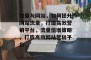 流量与网站，如何提升网站流量，打造高效营销平台，流量倍增策略，打造高效网站营销平台