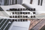 如何快速提高网站流量，全方位策略解析，网站流量提升攻略，全方位策略深度解析