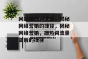 网站蹭热词流量，揭秘网络营销的捷径，揭秘网络营销，蹭热词流量背后的捷径