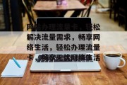 网站办理流量卡，轻松解决流量需求，畅享网络生活，轻松办理流量卡，畅享无忧网络生活
