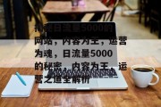 揭秘日流量5000的网站，内容为王，运营为魂，日流量5000的秘密，内容为王，运营之道全解析