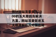 揭秘网站流量低于1000的五大原因及解决方案，网站流量低迷五大根源解析与对策攻略