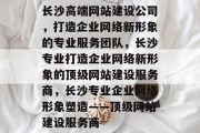 长沙高端网站建设公司，打造企业网络新形象的专业服务团队，长沙专业打造企业网络新形象的顶级网站建设服务商，长沙专业企业网络形象塑造——顶级网站建设服务商