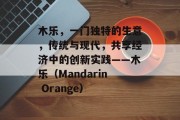 木乐,一门独特的生意,传统与现代,共享经济中的创新实践——木乐(Mandarin Orange)