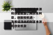 阿尔及利亚的财富来源和创业机会,阿尔及利亚,创新和机遇 - 发展经济中的财富来源和创业机会