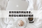高效找插件网站录音,助你轻松捕捉精彩瞬间 高效找插件网站录音,助你轻松捕捉精彩瞬间