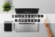 公益网站流量提升策略，助力公益事业发展