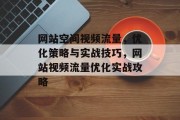 网站空间视频流量，优化策略与实战技巧，网站视频流量优化实战攻略
