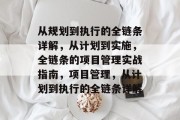 从规划到执行的全链条详解，从计划到实施，全链条的项目管理实战指南，项目管理，从计划到执行的全链条详解
