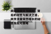 网站流量突然增大，背后的秘密与解决之道，网页流量突然增长的秘密及应对策略