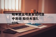 帕米亚盆地皇室信托盘中异动 股价大涨5.03% 帕米亚盆地皇室信托盘中异动 股价大涨5.03%