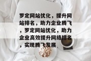 罗定网站优化，提升网站排名，助力企业腾飞，罗定网站优化，助力企业高效提升网络排名，实现腾飞发展