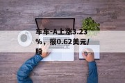 车车-A上涨3.23%,报0.62美元/股 车车-A上涨3.23%,报0.62美元/股