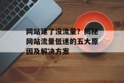 网站建了没流量?揭秘网站流量低迷的五大原因及解决方案 网站建了没流量?揭秘网站流量低迷的五大原因及解决方案