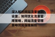深入解析网站流量限制设置，如何优化流量管理策略，网站流量管理策略优化深度解析