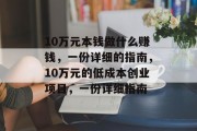 10万元本钱做什么赚钱,一份详细的指南,10万元的低成本创业项目,一份详细指南 10万元本钱做什么赚钱,一份详细的指南,10万元的低成本创业项目,一份详细指南