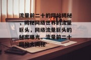 流量前二十的网站揭秘，揭秘网络世界的流量巨头，网络流量巨头的秘密曝光，流量前二十网站大揭秘