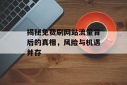 揭秘免费刷网站流量背后的真相,风险与机遇并存 揭秘免费刷网站流量背后的真相,风险与机遇并存