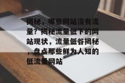 揭秘，哪些网站没有流量？揭秘流量低下的网站现状，流量低谷揭秘，盘点那些鲜为人知的低流量网站