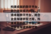 构建卓越的数字平台，助力企业成功转型，打造卓越数字平台，助您企业加速转型之路，构建卓越的数字平台，助您企业加速转型之路