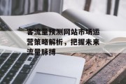 客流量预测网站市场运营策略解析,把握未来流量脉搏 客流量预测网站市场运营策略解析,把握未来流量脉搏