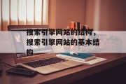 搜索引擎网站的结构，搜索引擎网站的基本结构