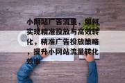 小网站广告流量，如何实现精准投放与高效转化，精准广告投放策略，提升小网站流量转化效率