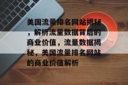 美国流量排名网站揭秘，解析流量数据背后的商业价值，流量数据揭秘，美国流量排名网站的商业价值解析