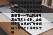 专业从事网站开发公司，构建企业数字未来的坚实基石，企业数字未来基石——专业网站开发公司助力成长，企业数字未来基石，专业网站开发公司引领成长之路
