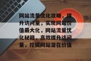 网站流量优化攻略，提升访问量，实现网站价值最大化，网站流量优化秘籍，高效提升访问量，挖掘网站潜在价值