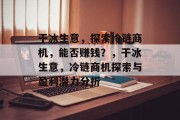 干冰生意,探索冷链商机,能否赚钱?,干冰生意,冷链商机探索与盈利潜力分析 干冰生意,探索冷链商机,能否赚钱?,干冰生意,冷链商机探索与盈利潜力分析