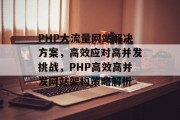 PHP大流量网站解决方案，高效应对高并发挑战，PHP高效高并发网站架构策略解析