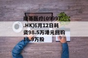 康基医疗(09997.HK)6月12日耗资98.5万港元回购16.9万股 康基医疗(09997.HK)6月12日耗资98.5万港元回购16.9万股