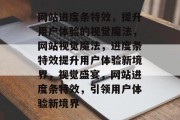 网站进度条特效，提升用户体验的视觉魔法，网站视觉魔法，进度条特效提升用户体验新境界，视觉盛宴，网站进度条特效，引领用户体验新境界
