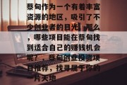 蔡甸作为一个有着丰富资源的地区,吸引了不少创业者的目光。那么,哪些项目能在蔡甸找到适合自己的赚钱机会呢?,蔡甸创业投资项目推荐,找寻属于你的一片天地 蔡甸作为一个有着丰富资源的地区,吸引了不少创业者的目光。那么,哪些项目能在蔡甸找到适合自己的赚钱机会呢?,蔡甸创业投资项目推荐,找寻属于你的一片天地